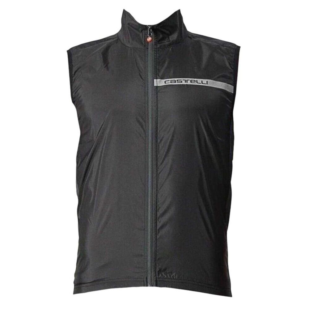 Castelli Mens Squadra Reflective Cycling Vest / Light Black